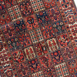 Hand made traditional persian area rug fine red wool carpet 210x279cm