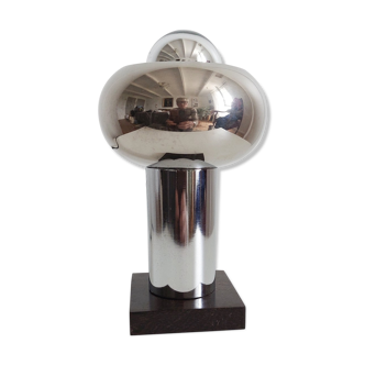 Small vintage stainless steel lamp
