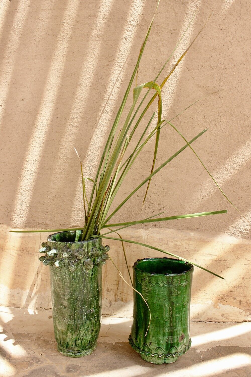 Vase tamegroute vert émaillé