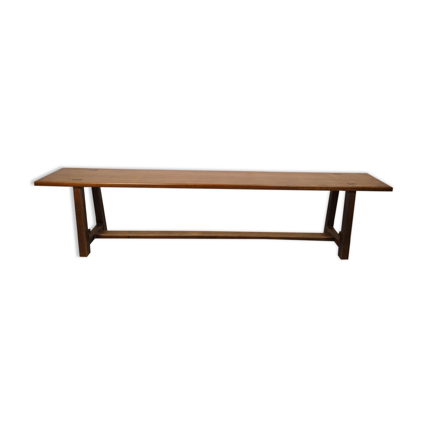 Old bench for oak farmhouse table