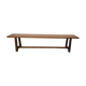 Old bench for oak farmhouse table