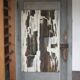 Abstract painting signed Besson Eric, canvas on wooden panel, wall decoration.