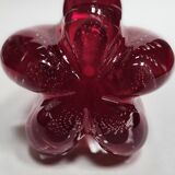 Vase vintage 70's Rouge Ruby-Designer Geoffrey Baxter pour Whitefriars