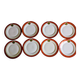 Art Deco dessert plates Henri Delcourt / Boulogne sur Mer / parakeet