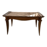 60s coffee table with pink mirror