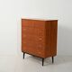 Scandinavian chest with double upper drawer
