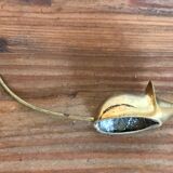 Vintage brass mouse