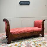 Bench, Mahogany Daybed, Restoration Period, 19th Century