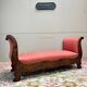 Bench, Mahogany Daybed, Restoration Period, 19th Century