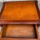 Table d'appoint chevet Style Louis XVI en merisier massif à cannelures 1960