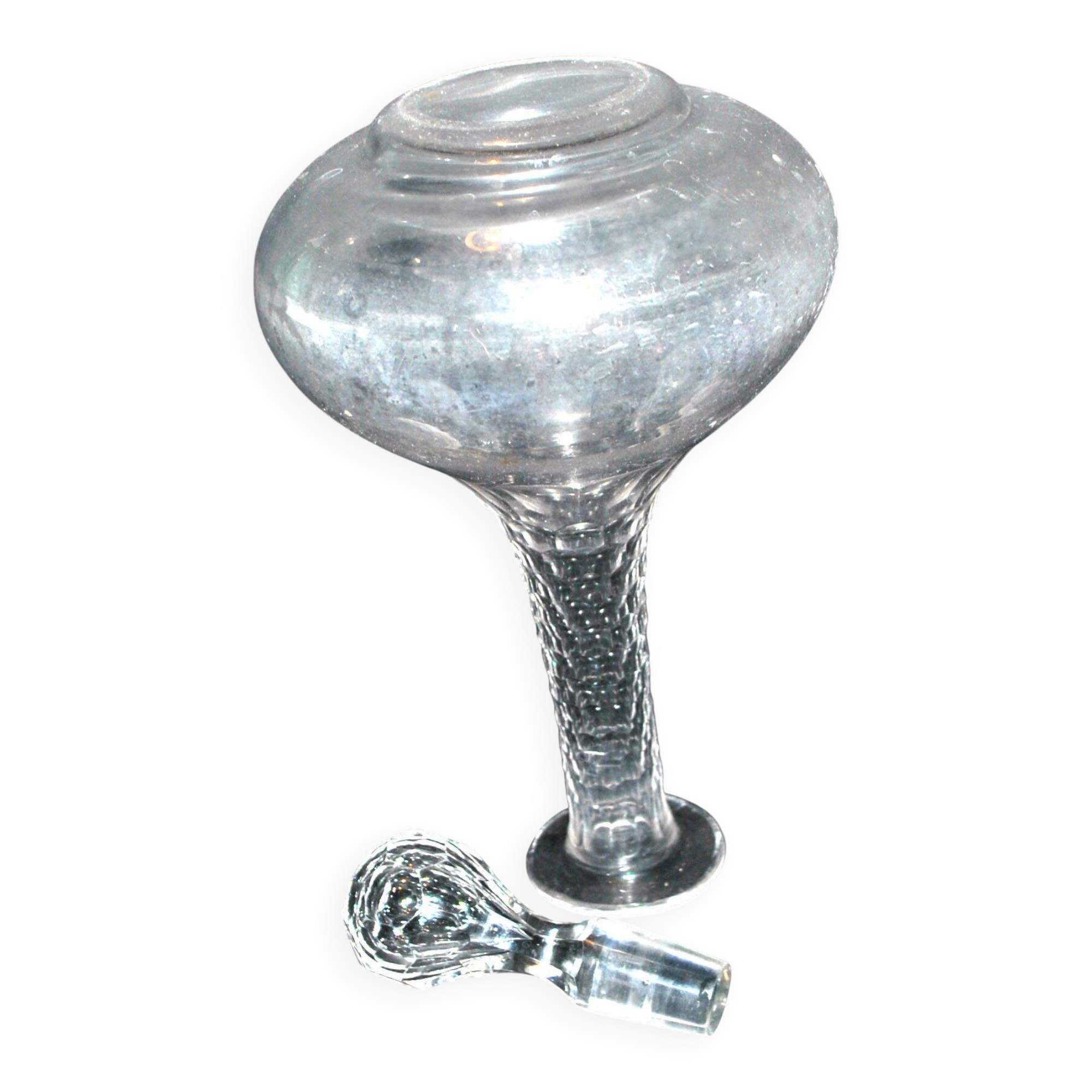 Baccarat tortoiseshell cut crystal carafe H29cm