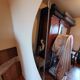 Large vintage mirror round triptych 110x47cm