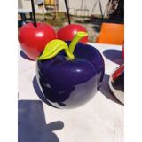 Vintage fruit set in resin and earthenware