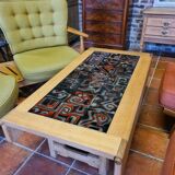 vintage modular table in oak GILLERME and CHAMBRON