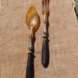 19th century salad serving set
