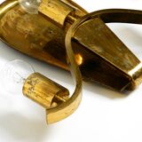 Large heavy Mid Century brass wall light from a German church