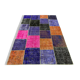 Distressed vintage turkish patchwork rug 219x150 cm wool medium