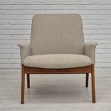 1960s, Danish design by Alf Svensson for Fritz Hansen, reupholstered easy chair model 4331.