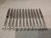 12 dessert knives with silver-plated metal handles, silversmith Ercuis Valencay