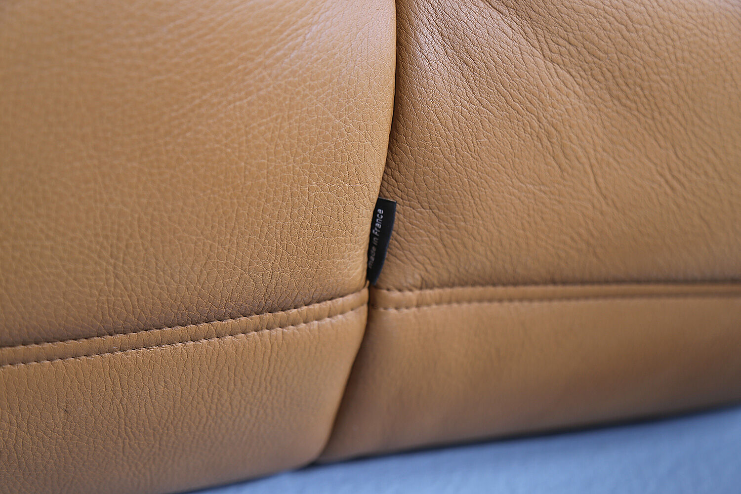 Cognac leather Ligne Roset Togo set from 2010 designed by Michel Ducaroy