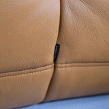 Cognac leather Ligne Roset Togo set from 2010 designed by Michel Ducaroy