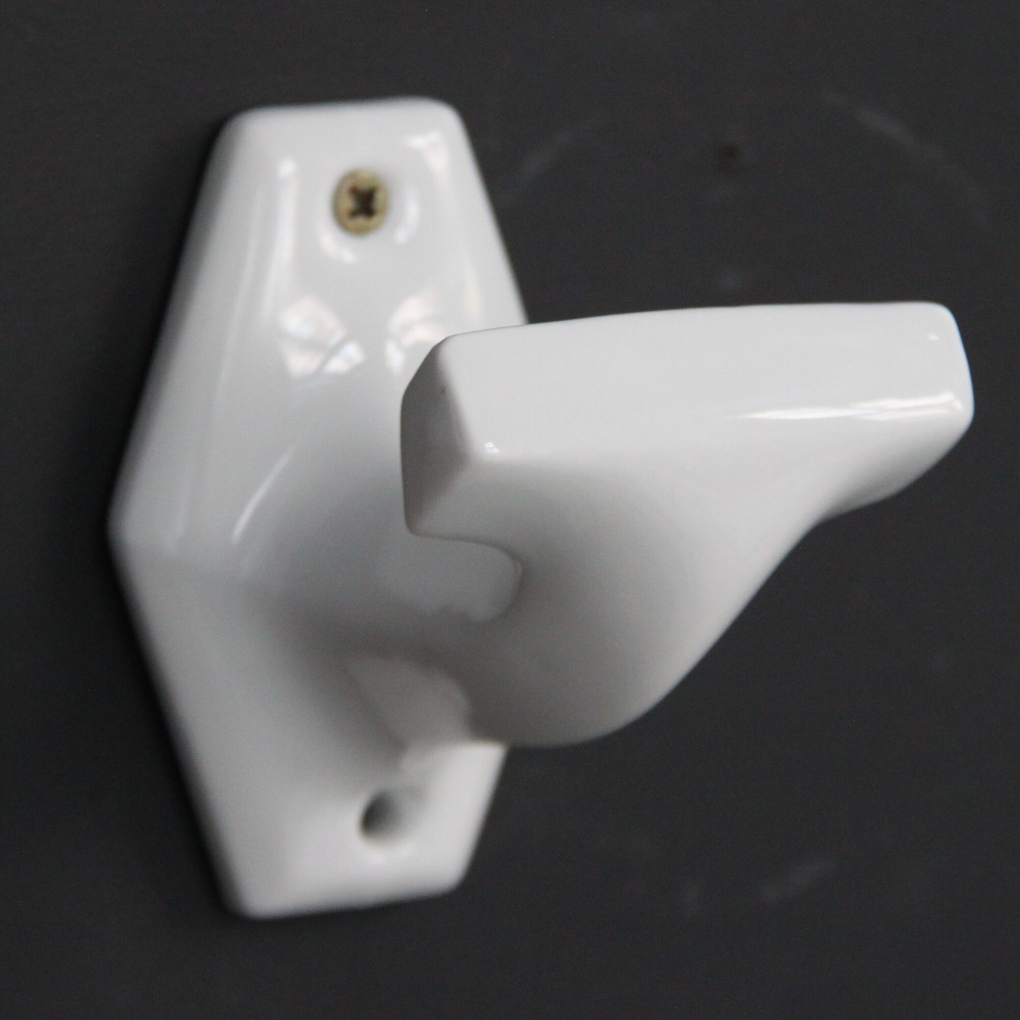 Pair of coat rack hooks in porcelain