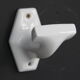 Pair of coat rack hooks in porcelain