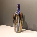 Multicolored vase M.Pussiaux