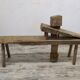 Old tané bench