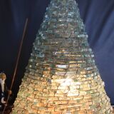Glass pyramid lamp