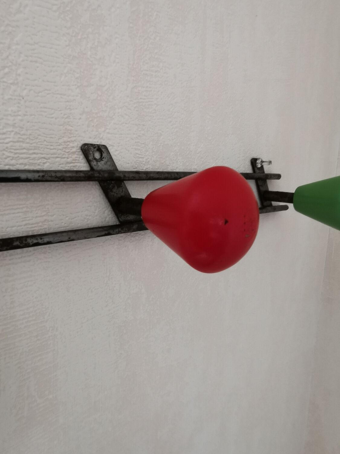 Vintage wall coat rack