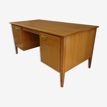 Bureau bois blond des années 1960