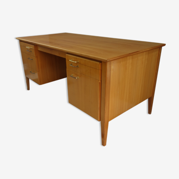 Desk 1960s Blond wood