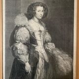 A. Van Dock, portrait of Maria Louissa De Tassis, engraving by C. Vermeulen, seventeenth century