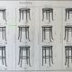 Piano stool by Thonet 1910, wooden seat Height 56cm