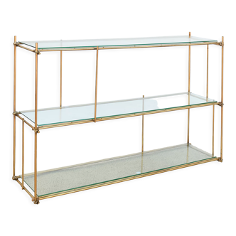 Metal and glass console