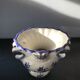 Vase capodimonte céramique blanche décor bleu vintage