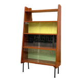 Small shelf 1950 style Guariche multicolored + mirror