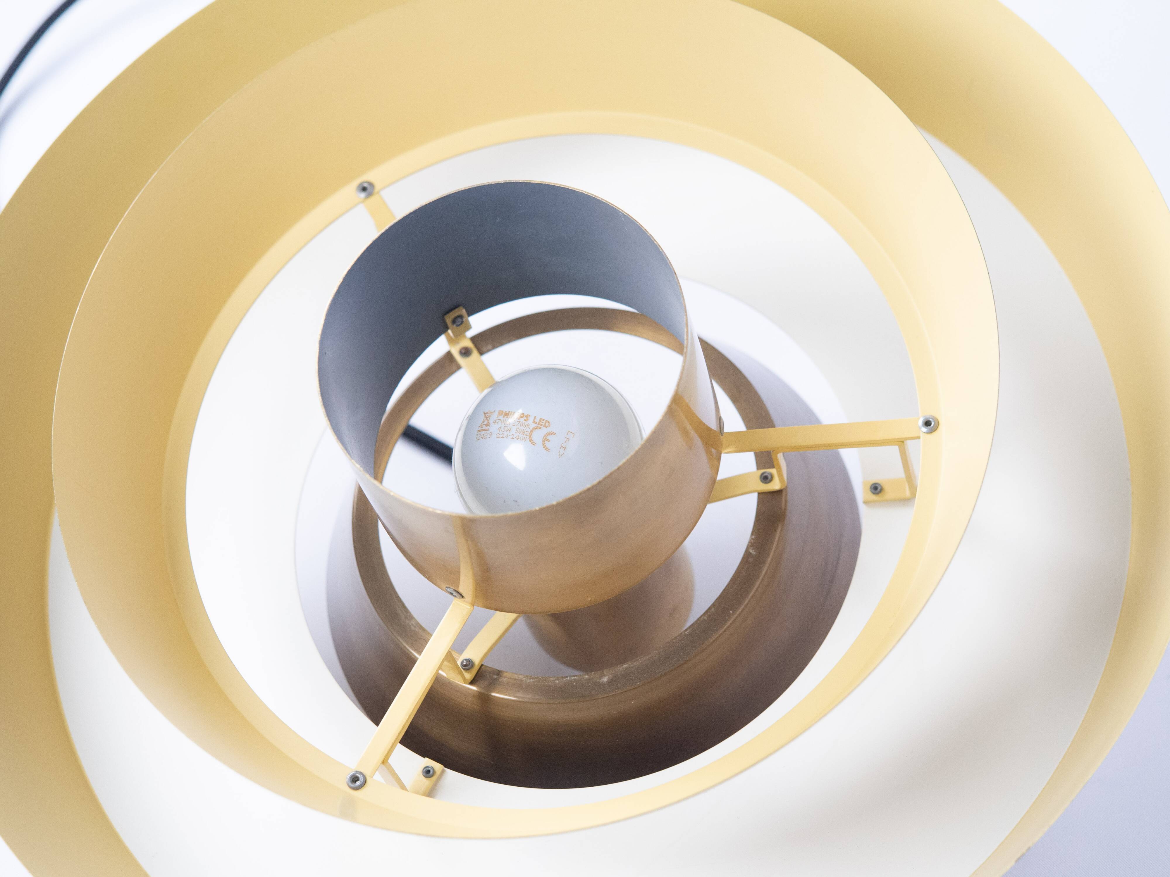 Danish vintage pendant lamp Nova by Jo Hammerborg, Fog og Morup, 1963