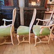 Set of 2 armchairs and 1 baroque style chair