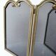 Antique brass fire screen 75x38cm fireplace protection screen
