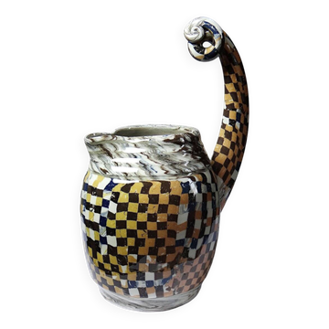 Contemporary pitcher in mixed clay Atelier 141 Chaniers, 2010-2025