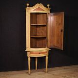 Antique Louis XVI lacquered corner cabinet from the 18th century