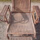 Chaise longue 1900 osier et rotin