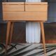Wooden sewing worker/furniture with compass feet