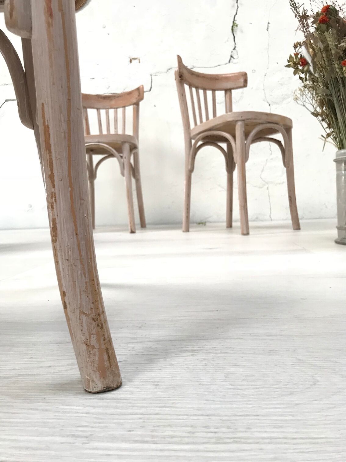 Suite of six bistro chairs