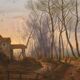 Antique French Painting Landscape From 19th Century