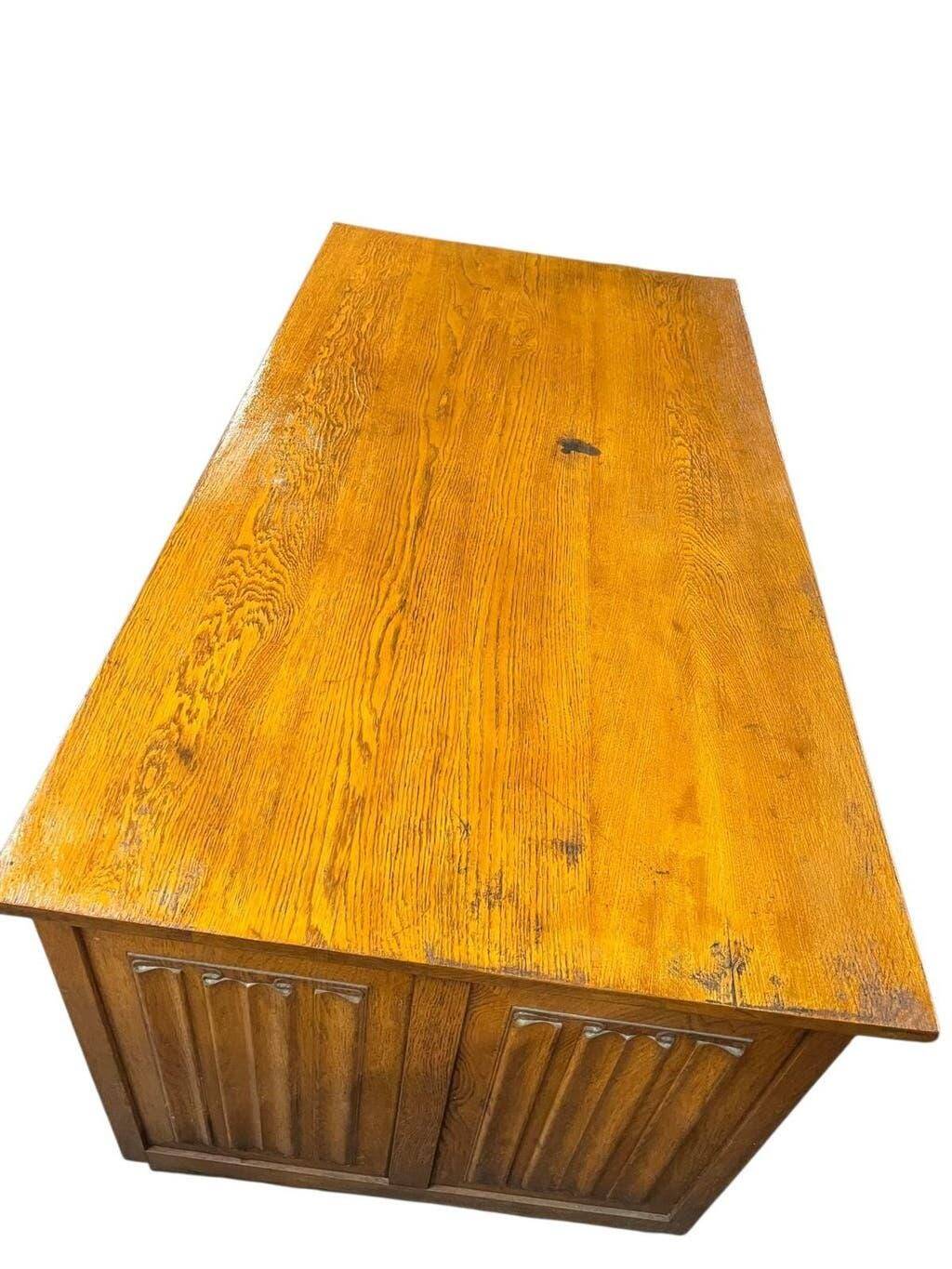 Vintage solid wood writing desk/table