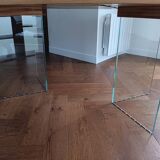 Kave Home table – "Lotty" model Oak & glass – in perfect condition