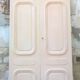 Set of large double old molded cupboard doors